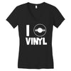i love vinyl Women's V-Neck T-Shirt