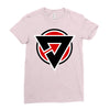 red black zero Ladies Fitted T-Shirt