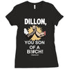 predator movie dillon licensed adult Ladies Fitted T-Shirt