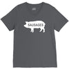 pig sausages funny V-Neck Tee
