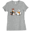the owl and the weasel Ladies Fitted T-Shirt