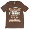 I am Not Super Woman But I'm Fighting Uterine Cancer So Close Enough T-Shirt