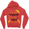 i'm not a widow i'm a wife to a husband with wings Zipper Hoodie