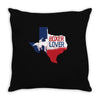 texan boxer lover Throw Pillow