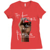Women's March The Future is Now Ladies Fitted T-Shirt