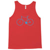 cycling bikes bike cycle riding retro sticker transfer tv funny iron o Tank Top