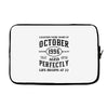 legends were born in october genuıne 1996 qualıty one kind of aged l Laptop sleeve