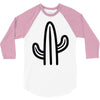 minimalistic cactus 3/4 Sleeve Shirt