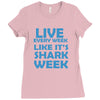 shark week live every week Ladies Fitted T-Shirt