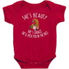 she's beauty she' grace t shirt chicken farm Baby Bodysuit
