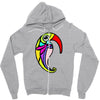 color bird Zipper Hoodie