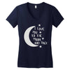 i love you to the moon and back babygrow Women's V-Neck T-Shirt