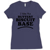 like the buttery biscuit base Ladies Fitted T-Shirt