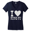 i love kung fu Women's V-Neck T-Shirt