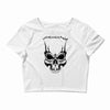 stupid skull Crop Top