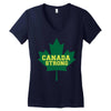 canada strong Women's V-Neck T-Shirt