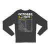 October Girl Facts Scorpio Long Sleeve Shirts
