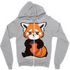 red fox 3 Zipper Hoodie