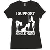 i support single moms Ladies Fitted T-Shirt