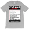 funny stag night checklist, ideal gift, christmas present T-Shirt