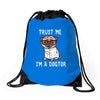 trust me i'm a dogtor Drawstring Bags