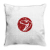 Red Dinosaur Throw Pillow