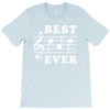 Best Dad Ever Funny Music Note T-Shirt