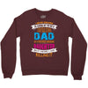 Super Cool Dad Of A Freaking Awesome Daughter Crewneck Sweatshirt