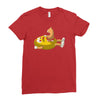 peanut inside Ladies Fitted T-Shirt