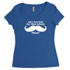 am i too late for that mustache thing Women's Triblend Scoop T-shirt