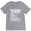 rules for dating my daughter V-Neck Tee