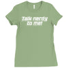 talk nerdy to me Ladies Fitted T-Shirt
