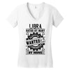 Libra Hated By Many Wanted By Plenty Women's V-Neck T-Shirt