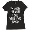 i'm sorry when i was hungry Ladies Fitted T-Shirt