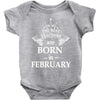 the best teachers are born in february Baby Bodysuit