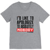 conor mcgregor apologize ufc mma notorious V-Neck Tee