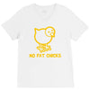 no fat chicks V-Neck Tee
