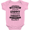 Super Cool Grammy Of A Freaking Awesome Granddaughter Baby Onesie