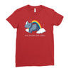 real unicorns have curves Ladies Fitted T-Shirt