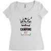 Weekend Forecast Camping With A Chance Of Drinking Women's Triblend Scoop T-shirt