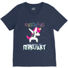 Born Unicorns-Born February V-Neck Tee