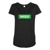 Weed Hypebeast Maternity Scoop Neck T-shirt