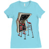 old gamer Ladies Fitted T-Shirt