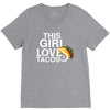 This Girl Loves Tacos V-Neck Tee
