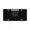 definition of engineer License Plate