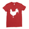 Chicken and Little Chick Ladies Fitted T-Shirt