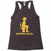 downloading poop Racerback Tank