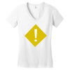 warning Women's V-Neck T-Shirt