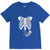 pregnant skeleton baby costume halloween maternity ninja ladies V-Neck Tee