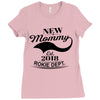 New Mommy 2018 Rokie Dept. Ladies Fitted T-Shirt
